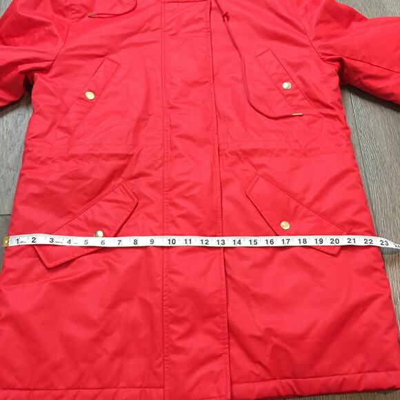 NWT J.Crew Perfect Winter Waxed Canvas Parka Primaloft Faux Fur Sz LP Woman - Picture 5 of 10